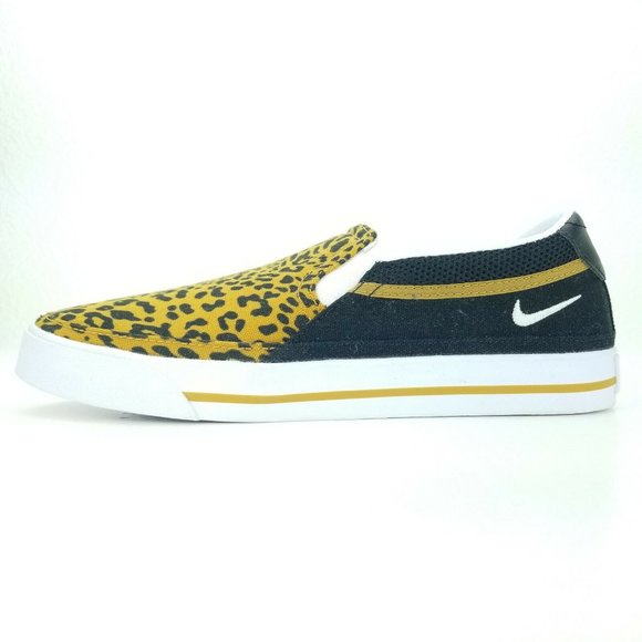 Nike Court Legacy Slip-On Wmns Sneakers DJ5938 001 Leopard Sizes 6, 8.5 NoBoxTop - Picture 5 of 9